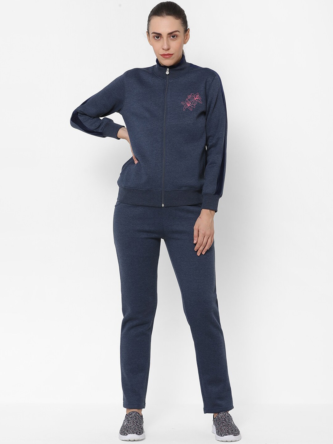

Sweet Dreams Women Navy Blue Solid Tracksuit