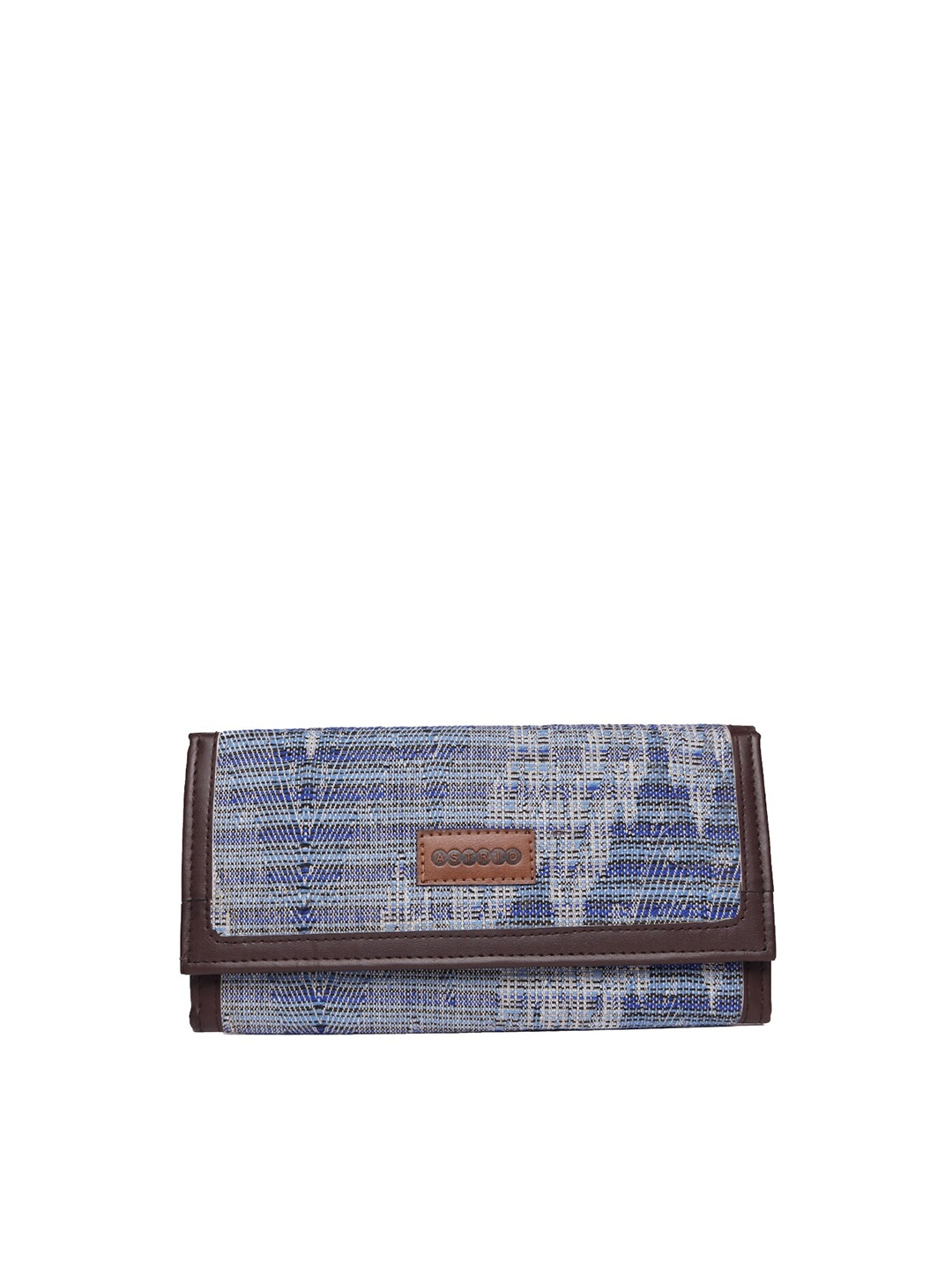 

ASTRID Women Blue Textured Envelop Wallet