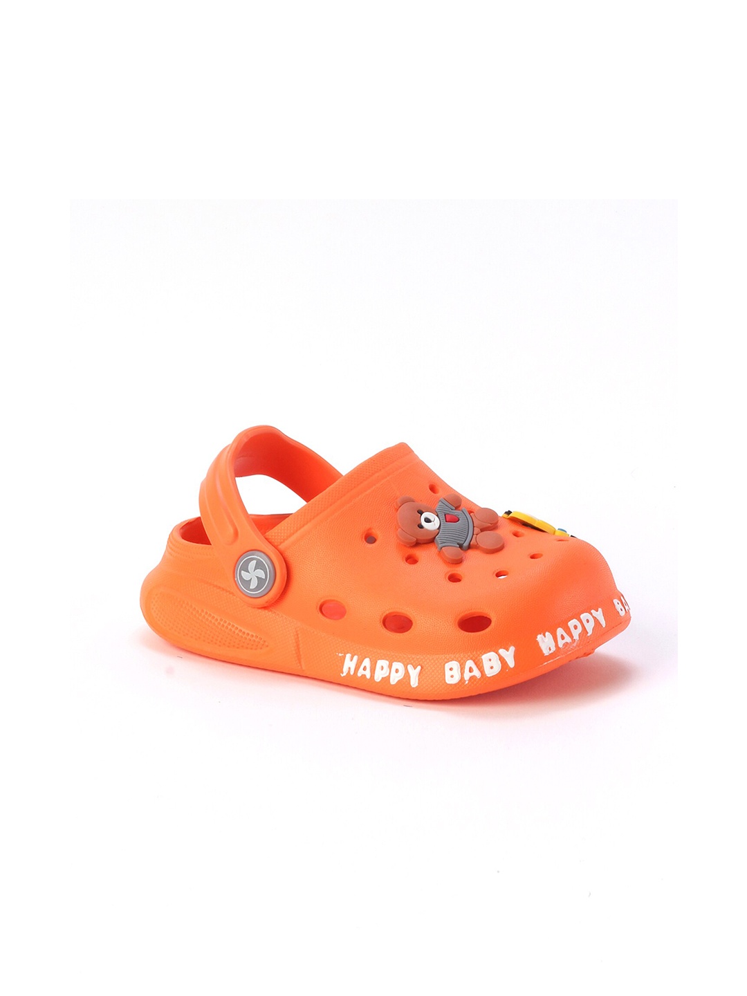 

Lil Lollipop Kids Orange & Grey Printed Clogs