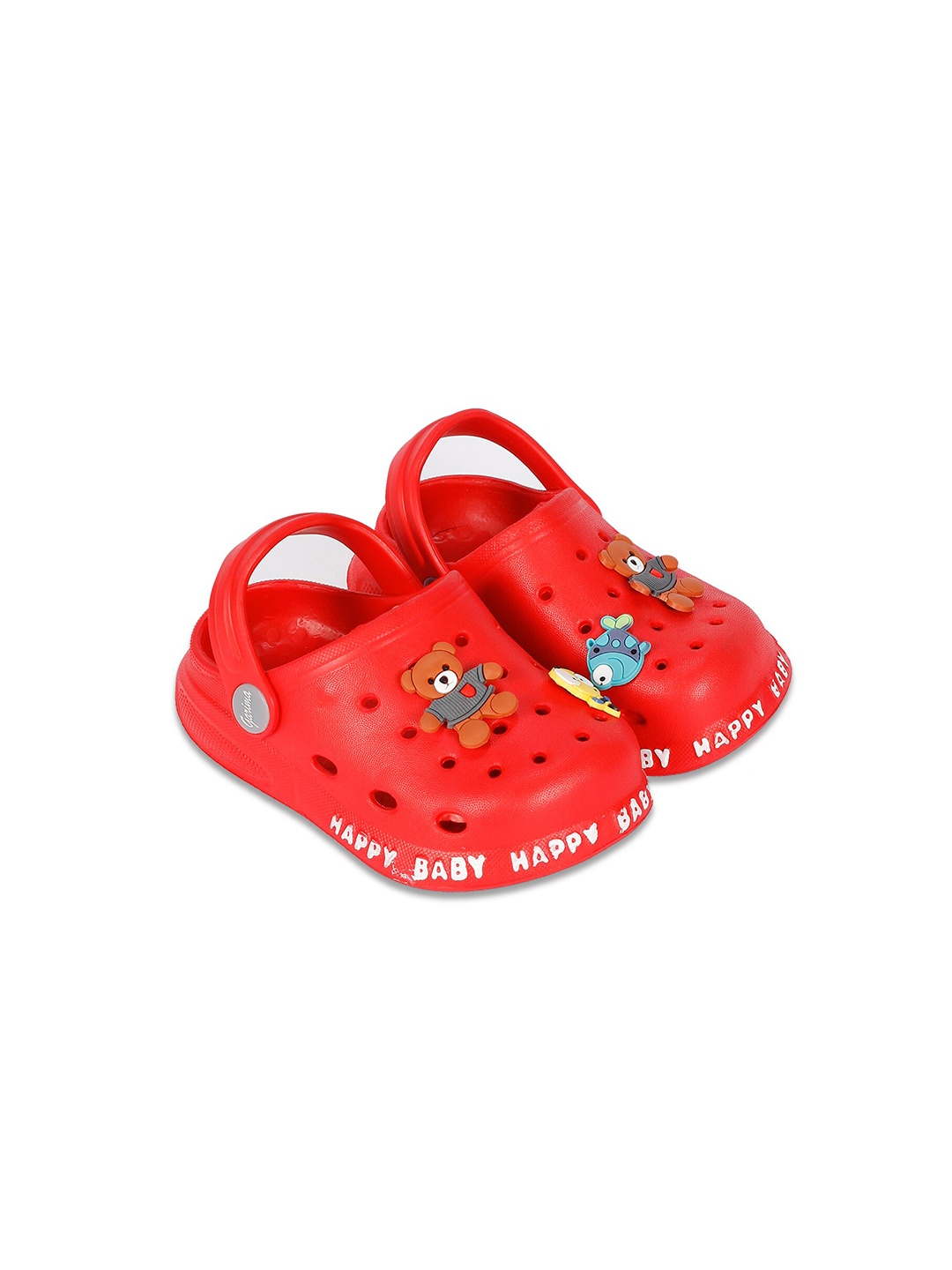 

Lil Lollipop Kids Red & White Clogs Sandals