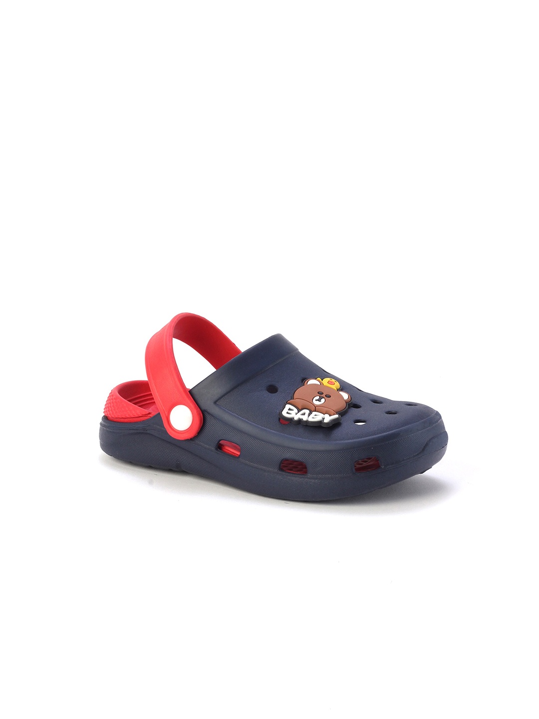 

Lil Lollipop Unisex Kids Navy Blue & Red Clogs
