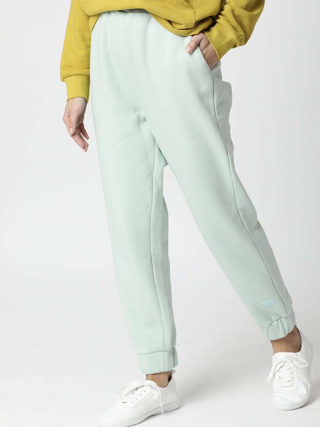 

RAREISM Women Green Solid Joggers