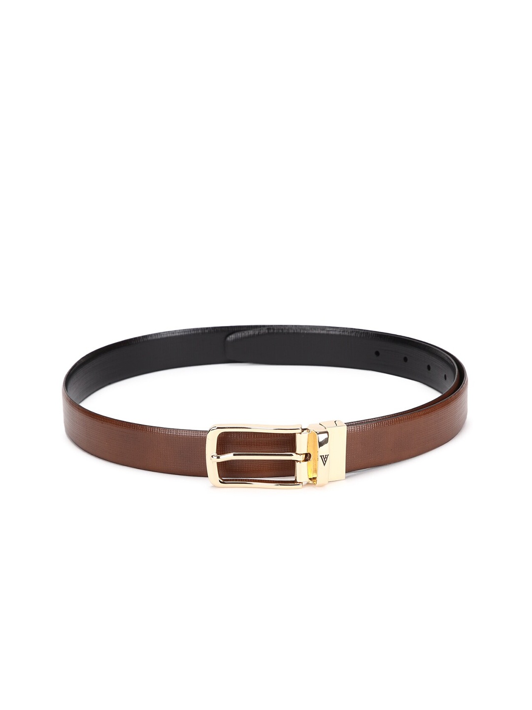 

Van Heusen Men Brown Textured Leather Belt
