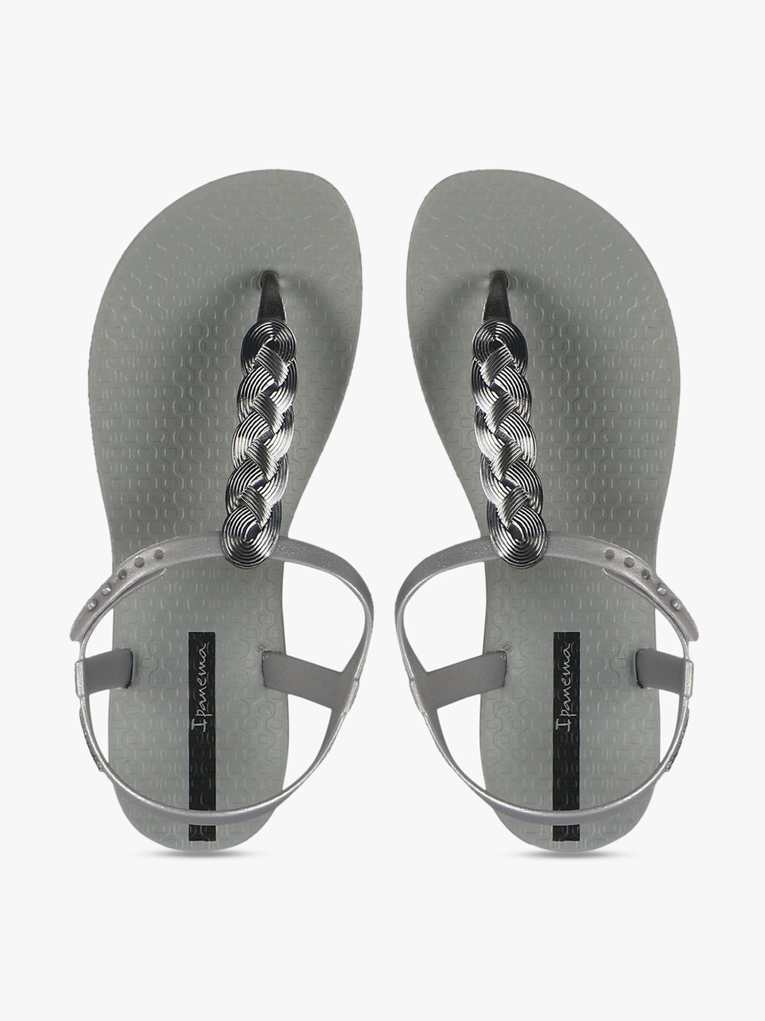 

iPanema Women Grey Printed T-Strap Flats with Tassels