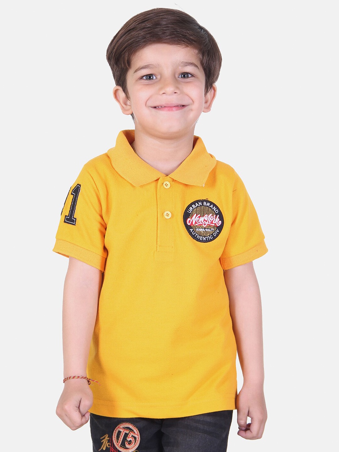 

KEPA Boys Yellow Polo Collar T-shirt