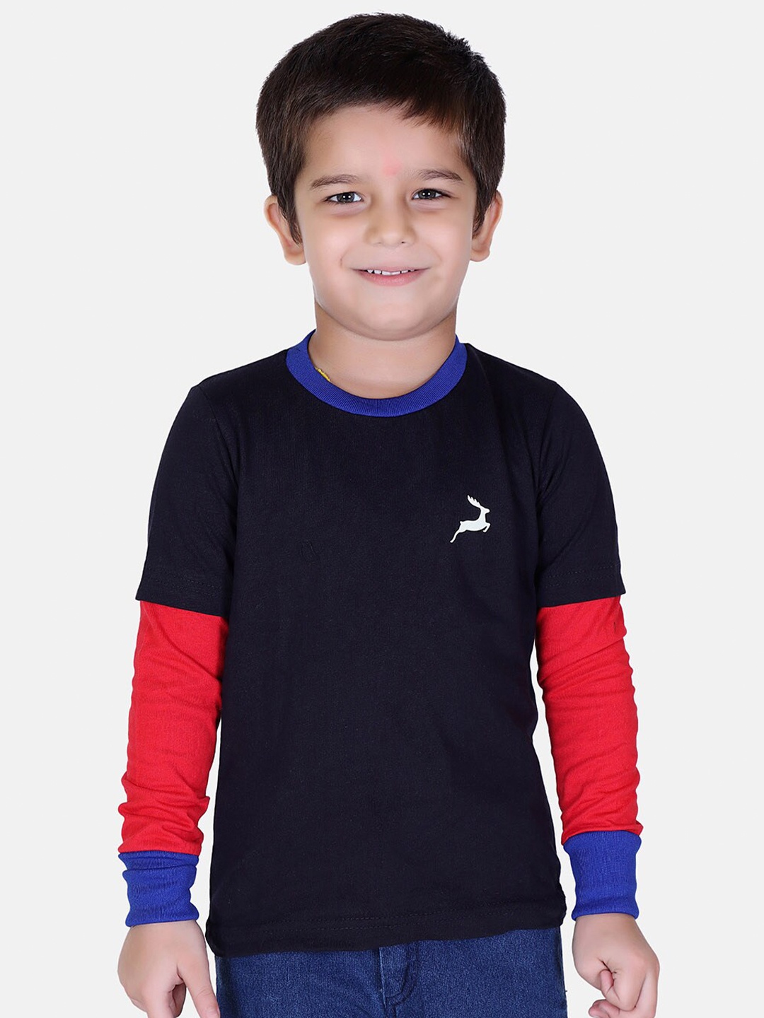 

KEPA Boys Navy Blue & Red T-shirt