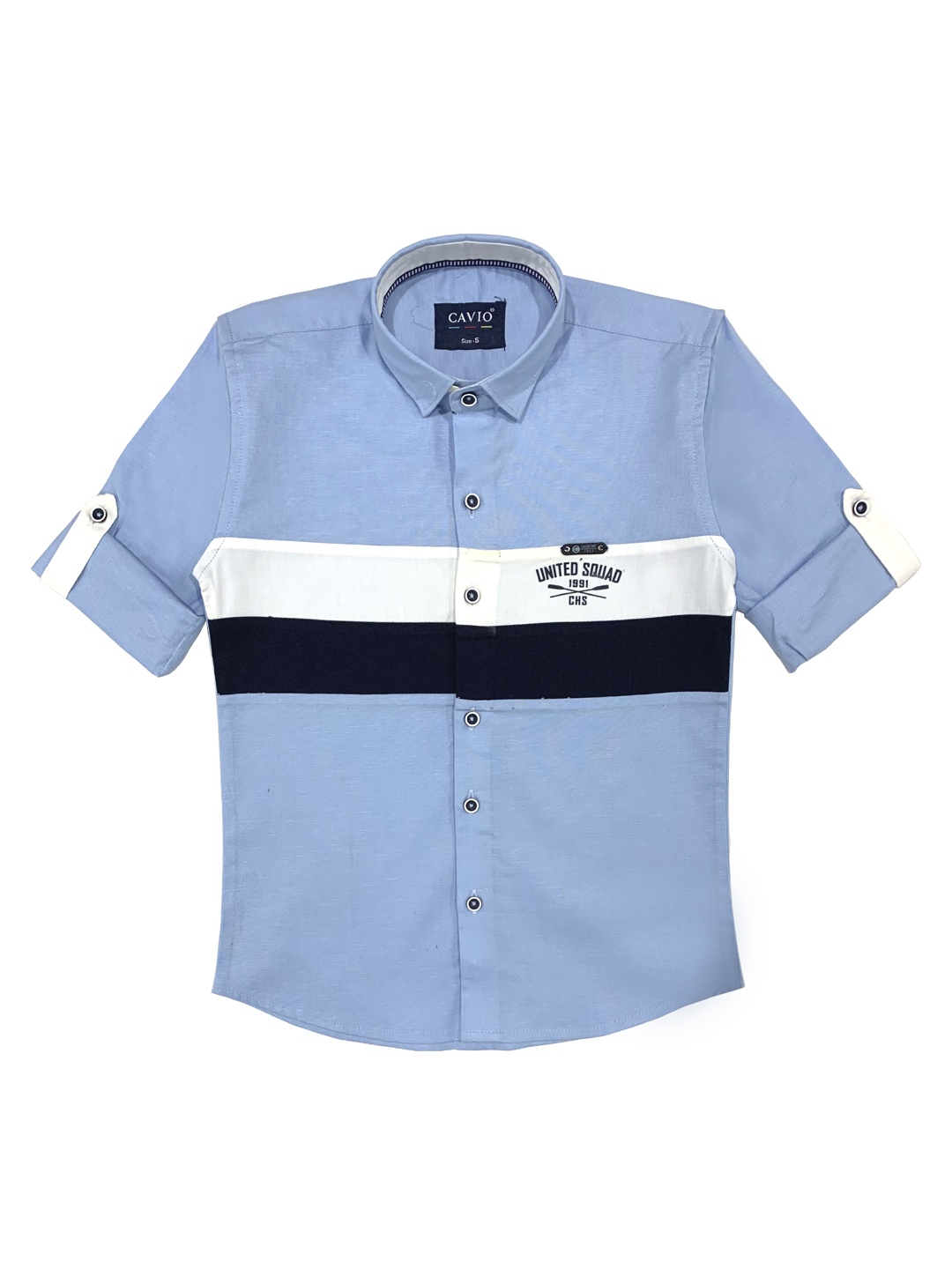 

CAVIO Boys Blue Premium Casual Shirt