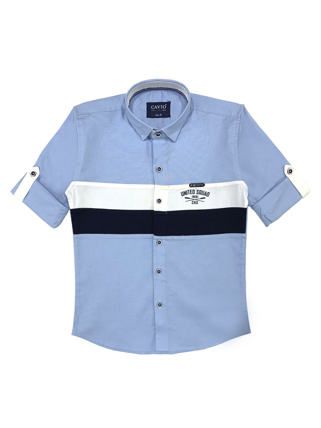 

CAVIO Boys Blue Premium Casual Shirt