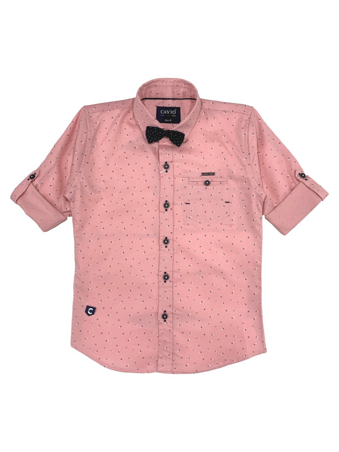 

CAVIO Boys Pink Premium Printed Casual Shirt