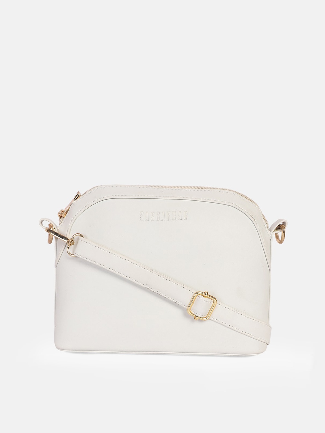 

SASSAFRAS White PU Structured Sling Bag