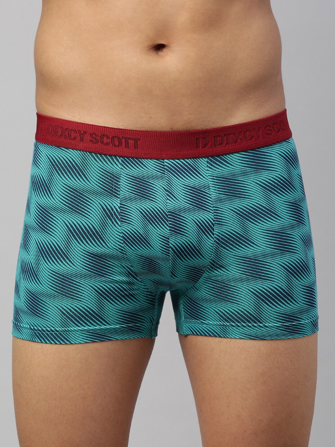 

DIXCY SCOTT MAXIMUS Men Navy Blue & Green Printed Trunk MAXT-004-ZEST TRUNK-P1