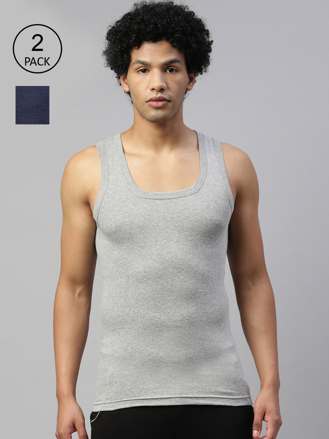 

DIXCY SCOTT MAXIMUS Men Smart Wash Technology Advance Moisture Pure Cotton Vest, Grey