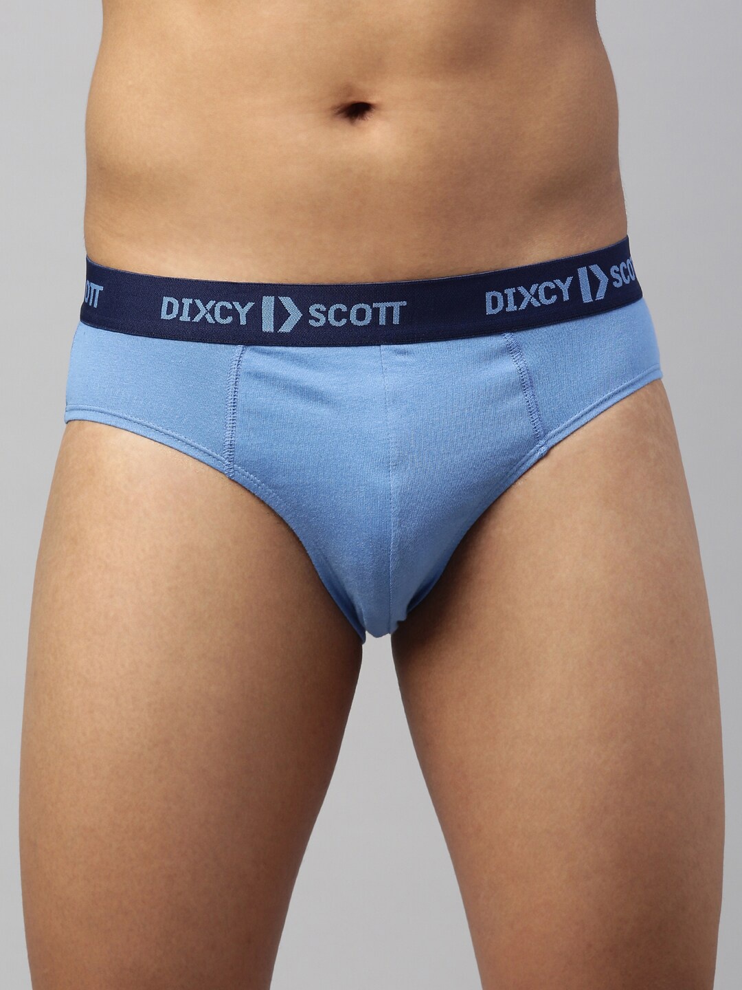 

DIXCY SCOTT MAXIMUS Men Blue Solid Pure Cotton Briefs