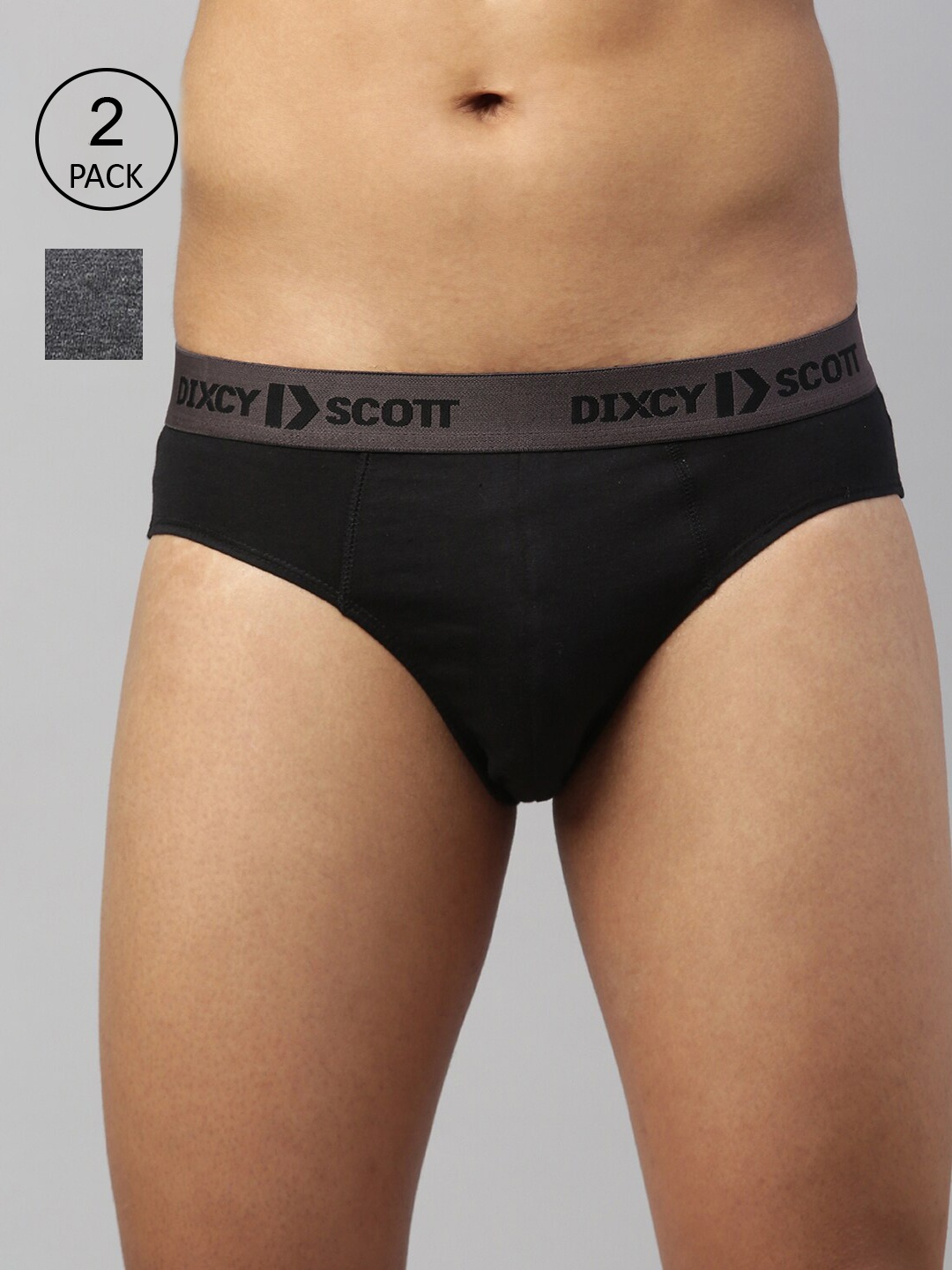 

DIXCY SCOTT MAXIMUS Men Pack Of 2 Pure Cotton Anti-Microbial Finish Brief MAXB-002-RAPID, Multi