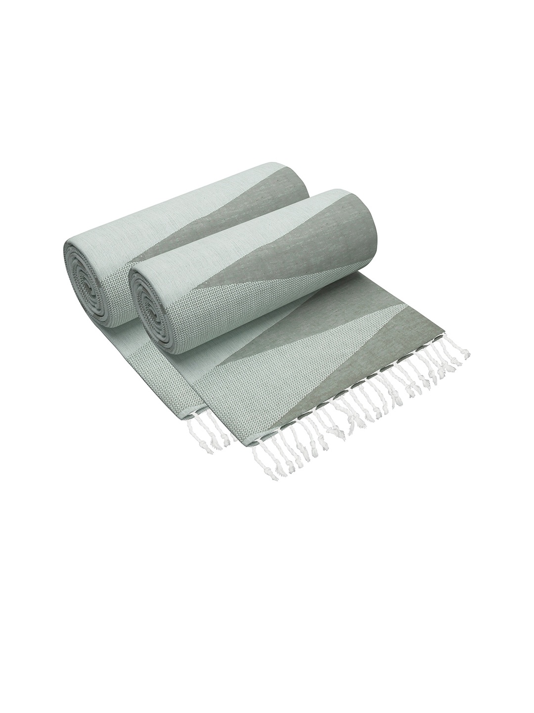 

Story@home Green Pack of 2 Printed 200 GSM Cotton Bath Towel