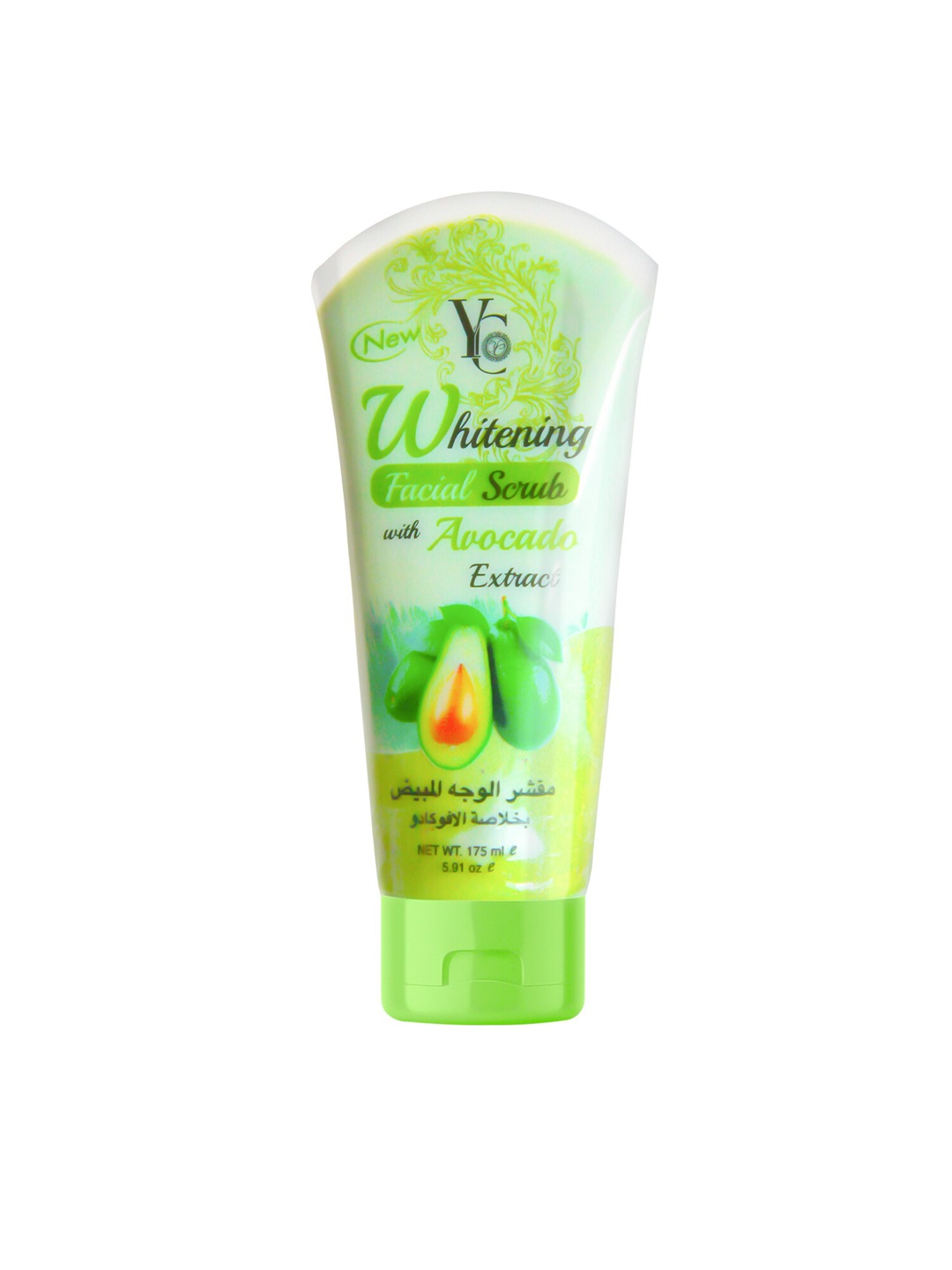 

Yc Unisex Whitening Facial Scrub with Avocado Extract-175 ml, Green