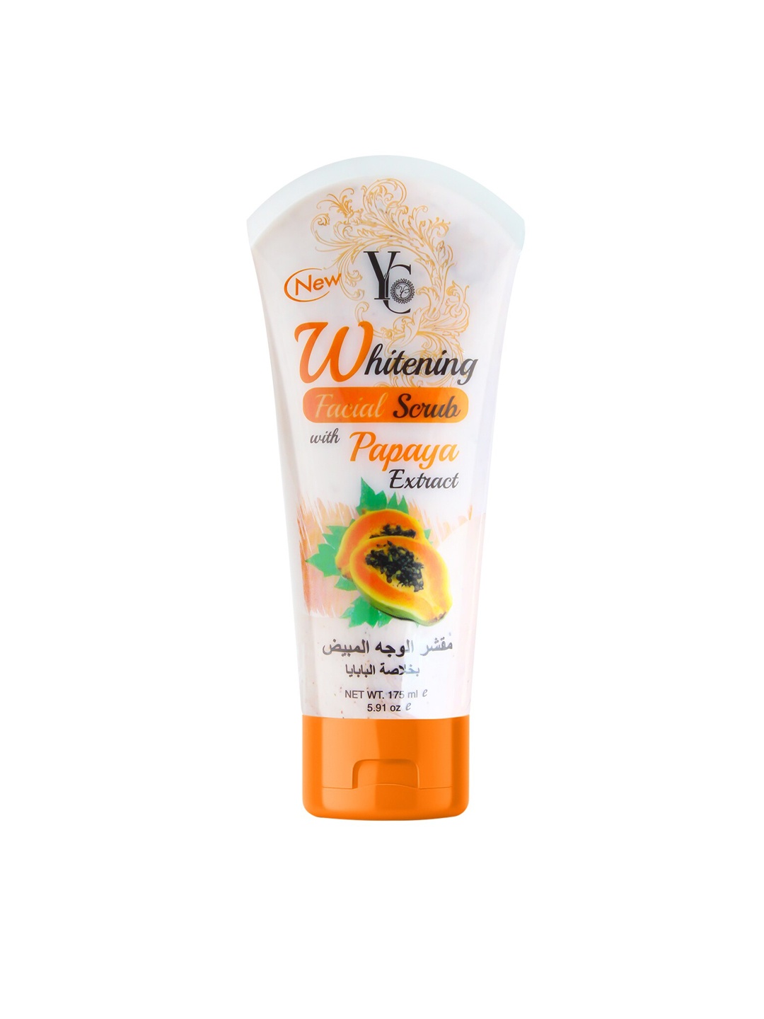 

YC Whitening Facial Scrub with Papaya Extract - 175 ml, Orange