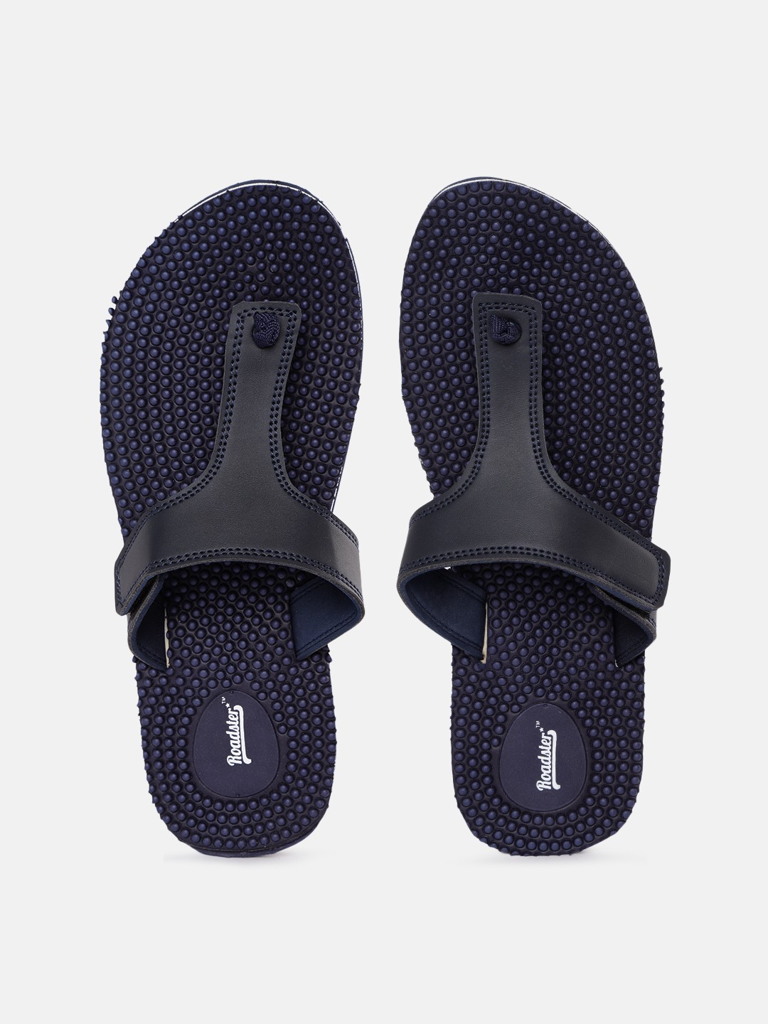 

Roadster Women Navy Blue Solid Thong Flip-Flops