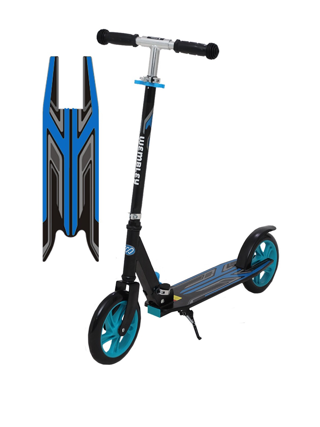 

Wembley Toys Kids Blue & Black Stainless Steel Scooter