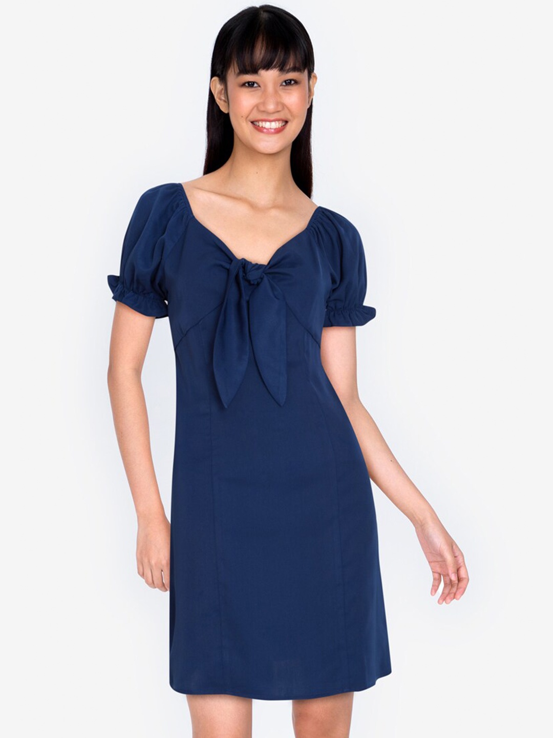 

ZALORA BASICS Navy Blue Sheath Dress