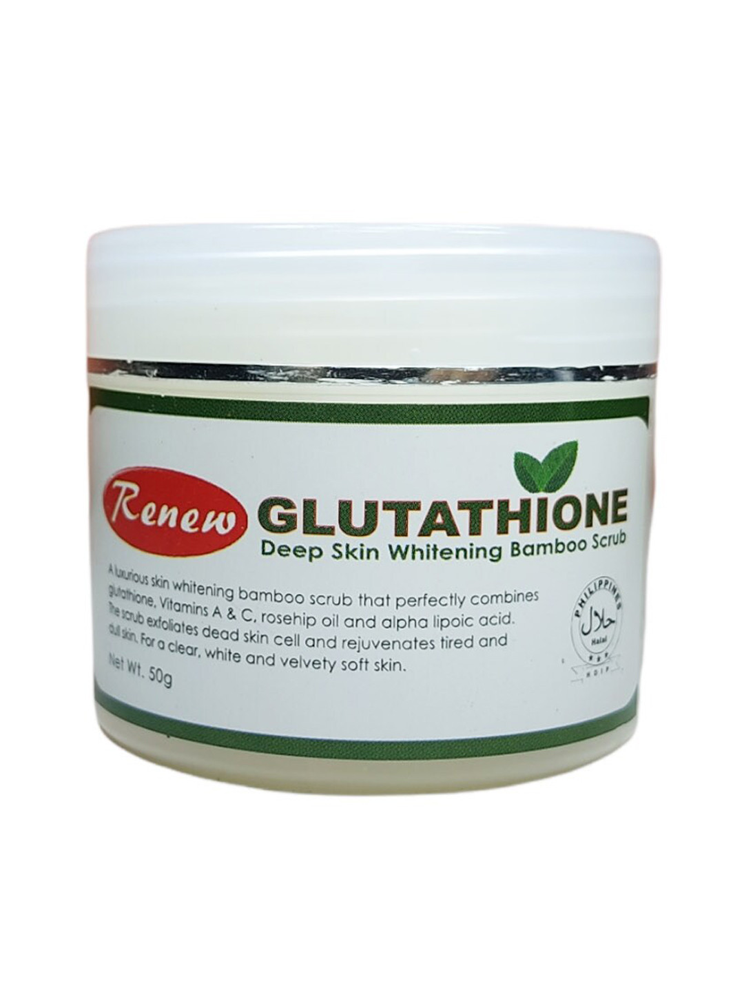 

Renew Glutathione Deep Skin Whitening Bamboo Scrub, White