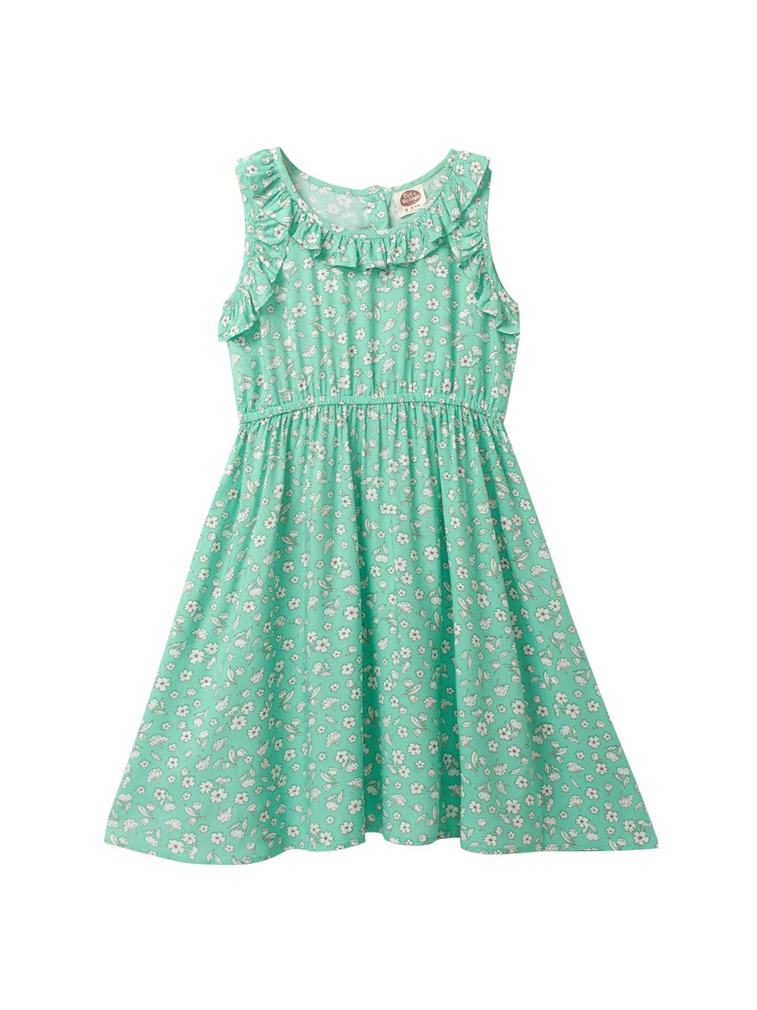 

Cub McPaws Girls Green Floral Fit & Flare Dress, Blue