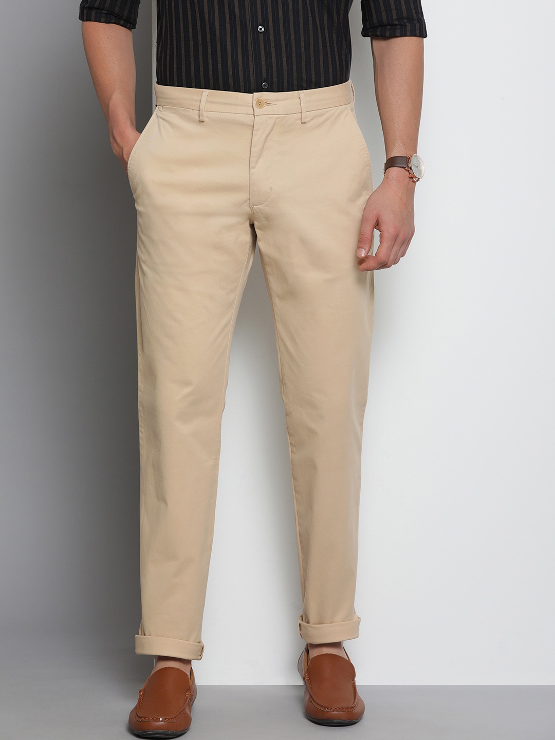 

Tommy Hilfiger Men Solid Chinos, Beige