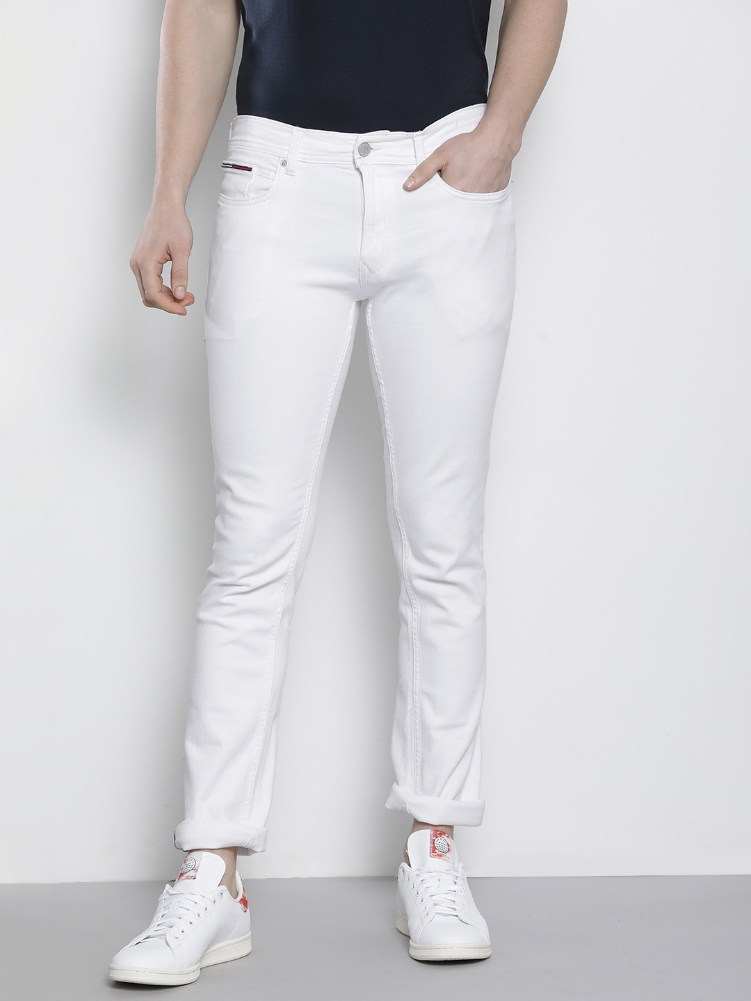 

Tommy Hilfiger Men White Slim Fit Stretchable Jeans