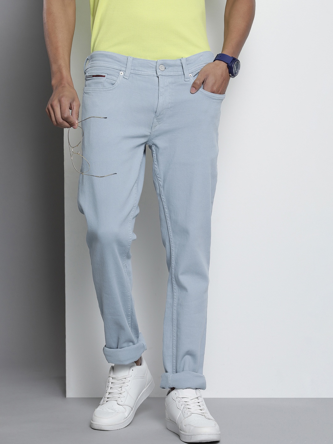 

Tommy Hilfiger Men Light Blue Slim Fit Stretchable Jeans