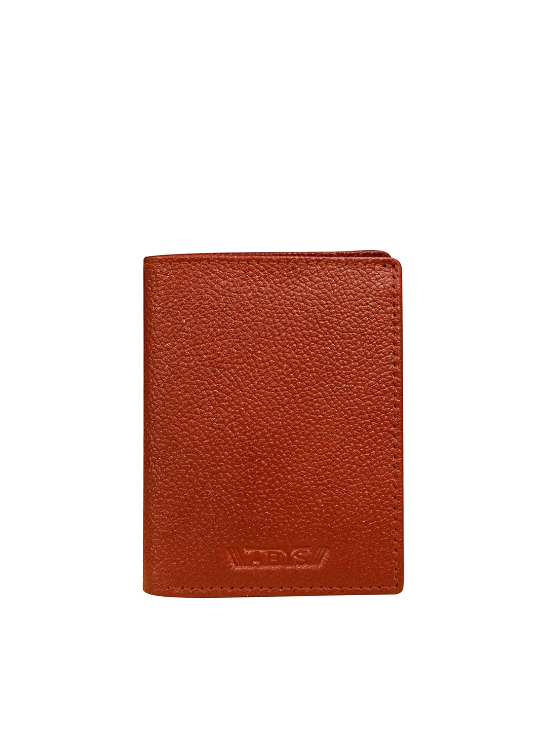 

ABYS Men Rust Textured Genuine Leather Two Fold Wallet