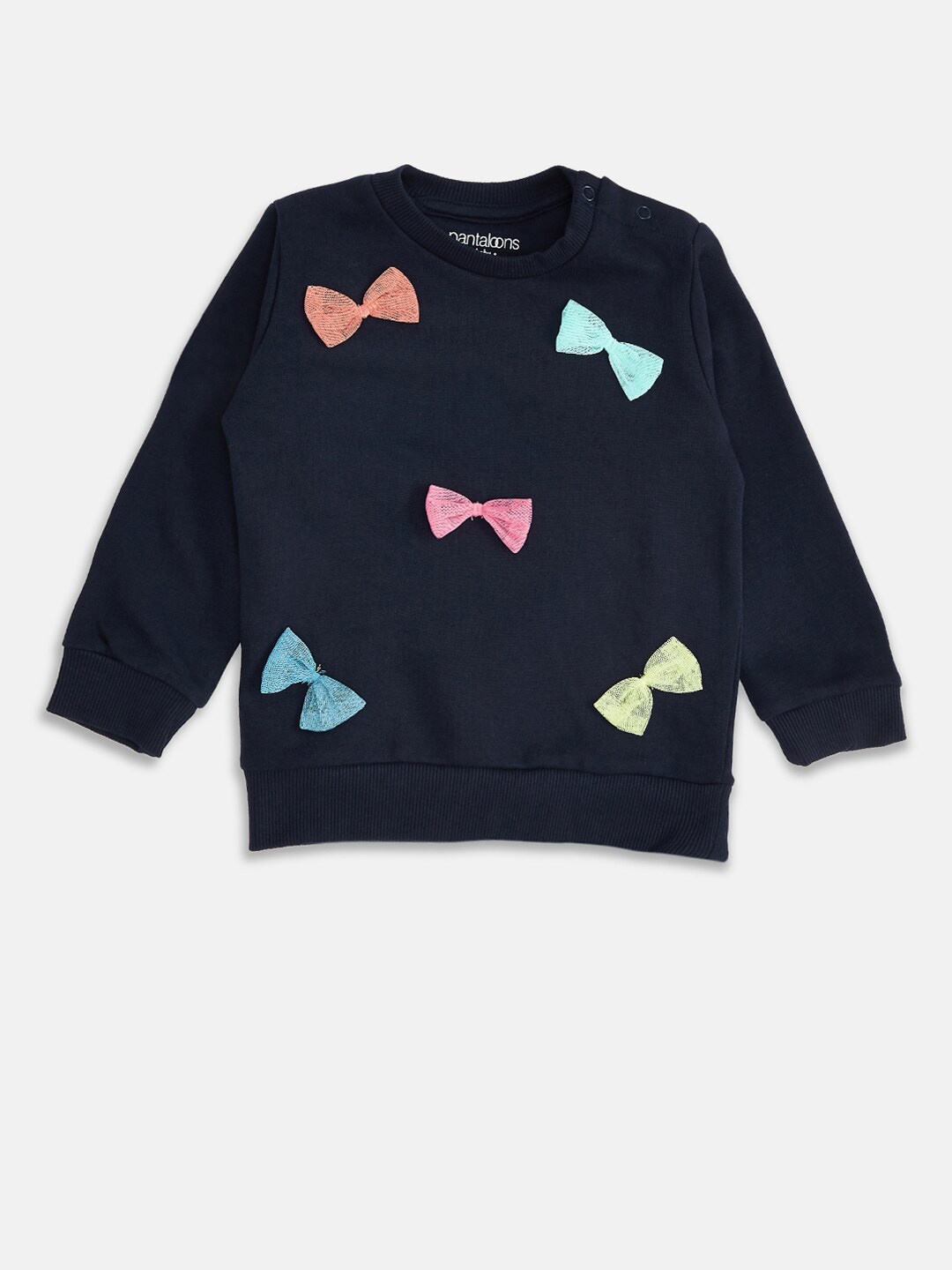 

Pantaloons Baby Girls Navy Blue Sweatshirt