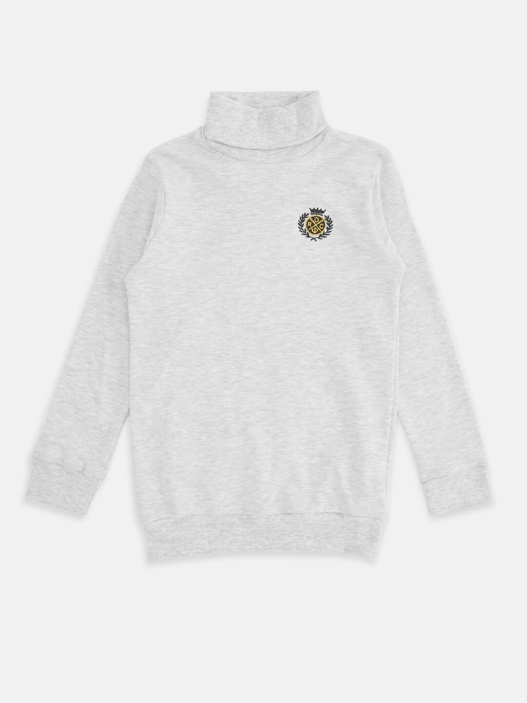 

Pantaloons Junior Boys Grey Melange Cotton Sweatshirt