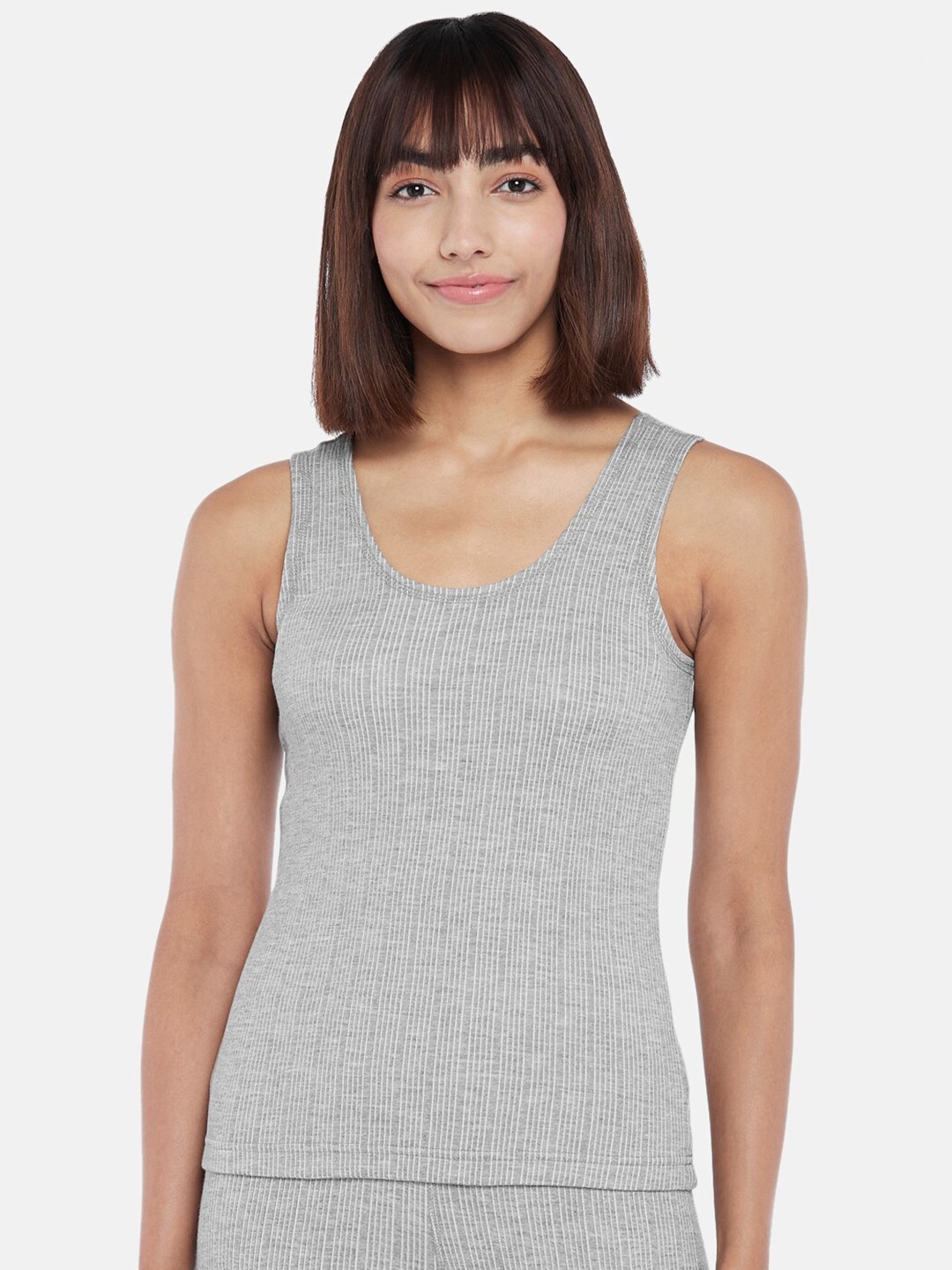 

Dreamz by Pantaloons Women Grey Thermal Top
