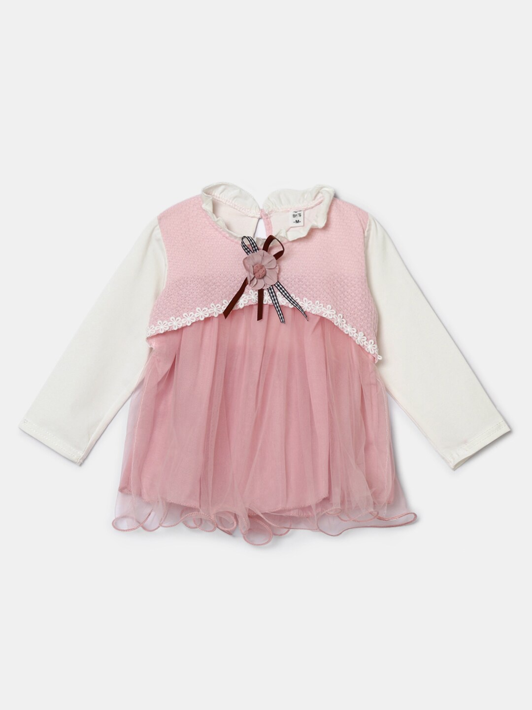 

Hopscotch Pink & White Applique Top