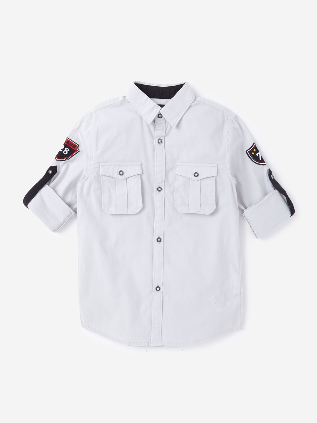 

Hopscotch Boys Grey Smart Casual Shirt