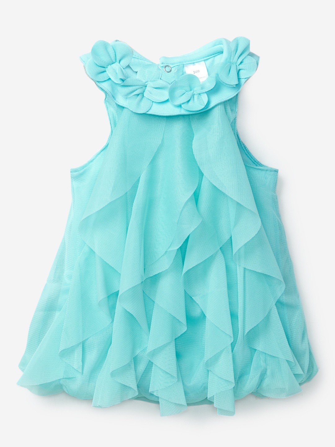 

Hopscotch Girls Blue A-Line Ruffled Dress