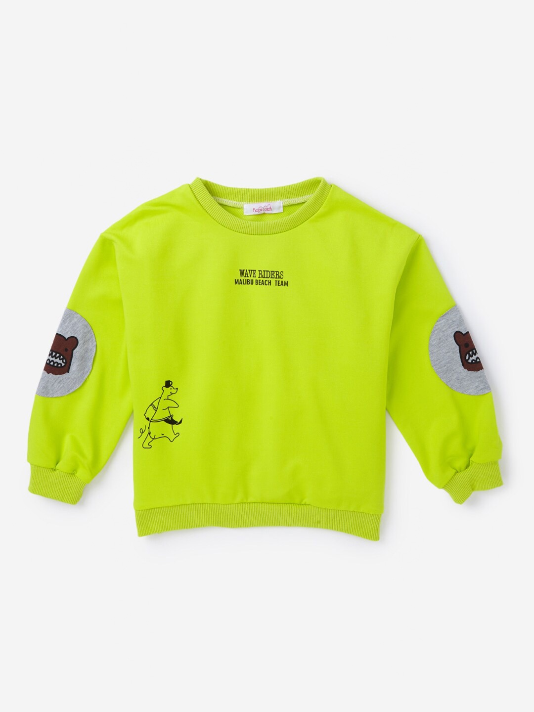 

Hopscotch Boys Fluorescent Green & Blue Printed T-shirt with Trousers