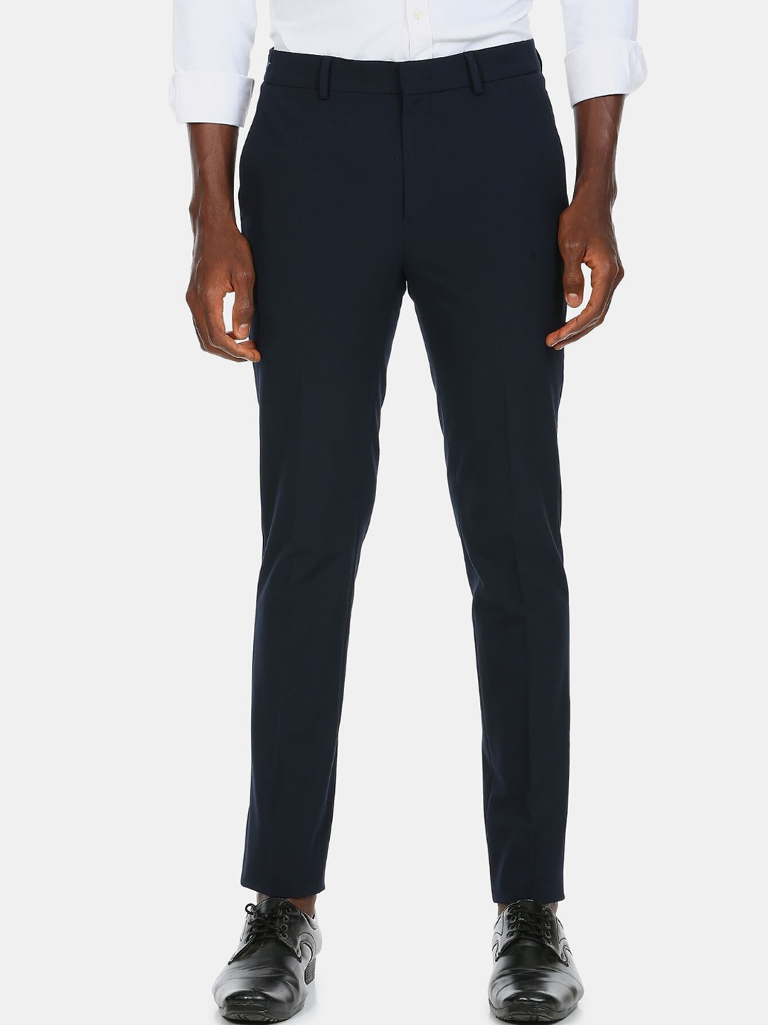 

Arrow Men Navy Blue Autoflex Formal Trousers