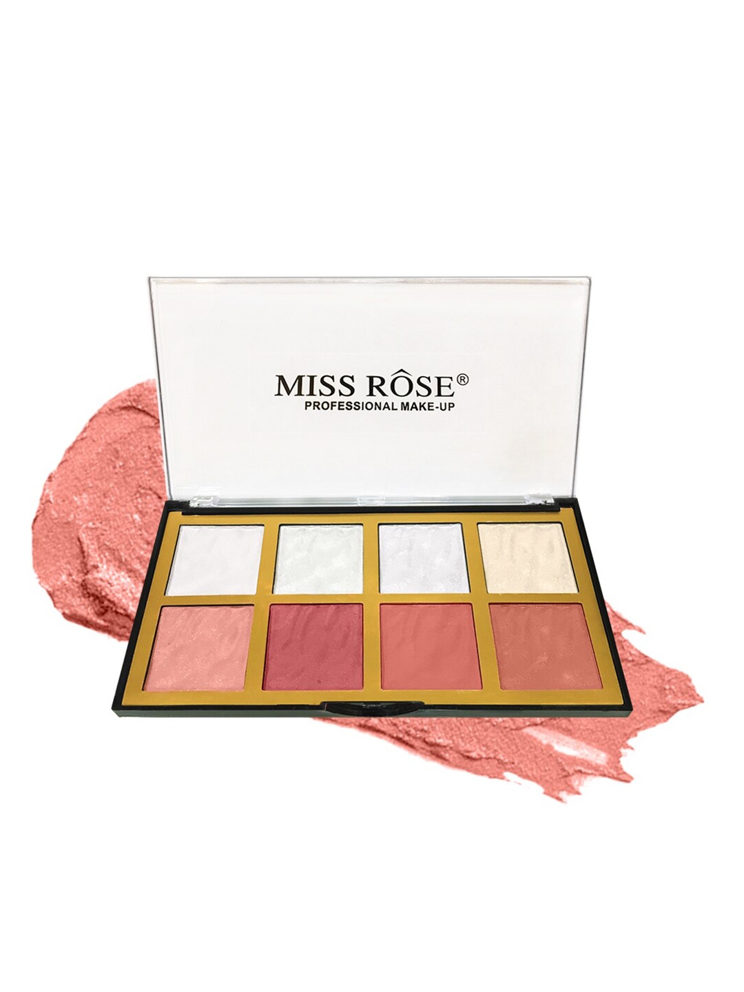 

MISS ROSE Unisex Professional Highlighter & Blusher Palette 7003-216Z2 01, Metallic