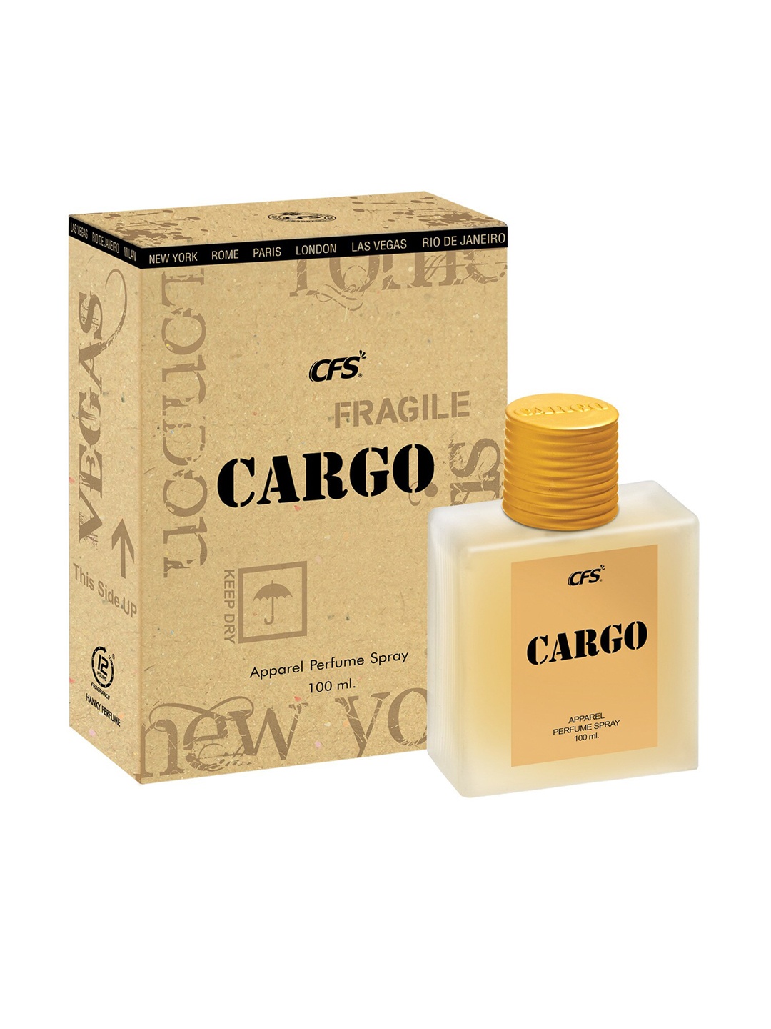 

CFS Men Cargo Khaki Perfume 100ml, Brown