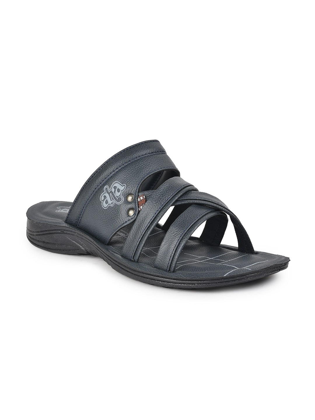

Liberty Men Navy Blue & Grey Comfort Sandals