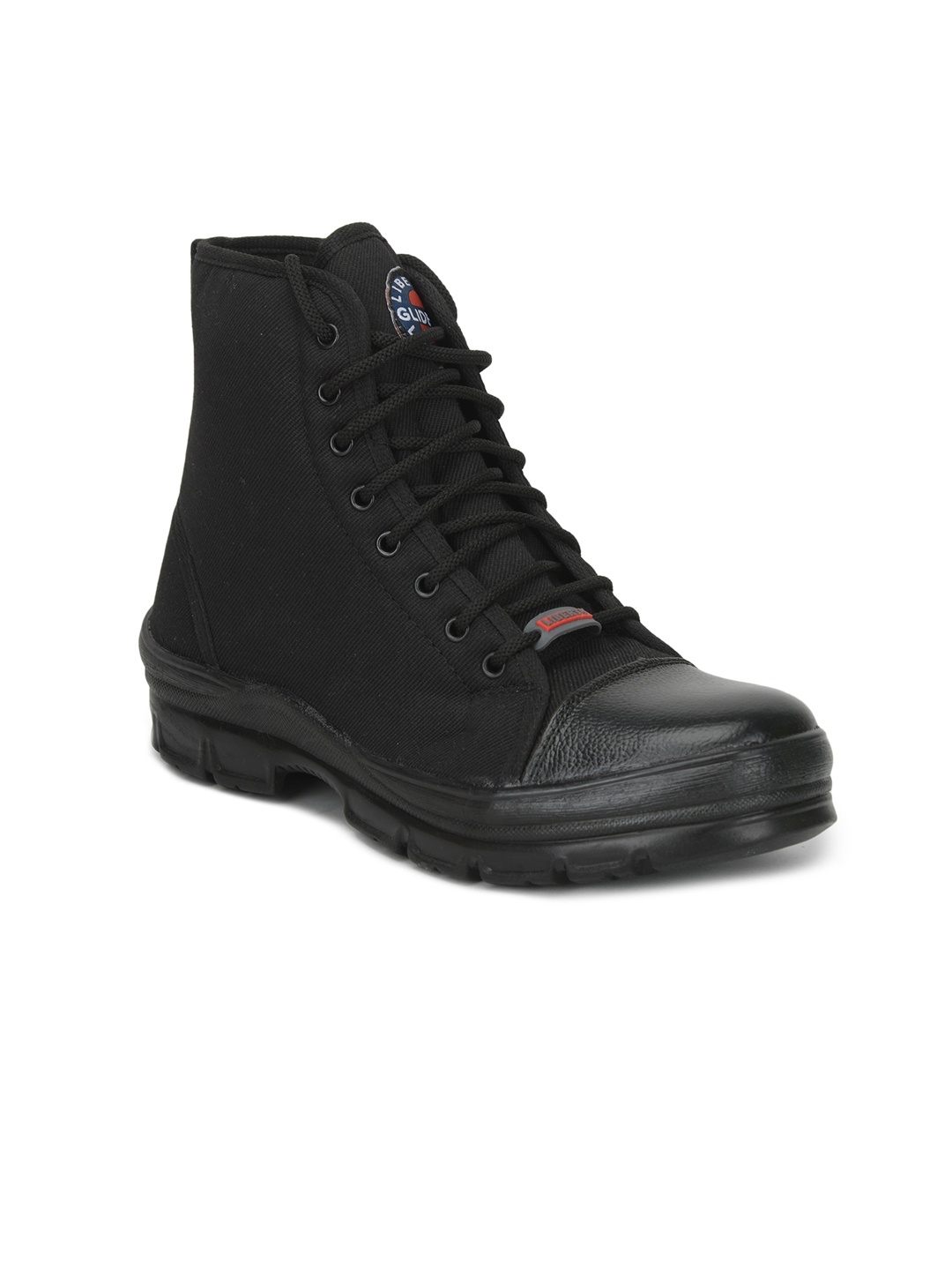 

Liberty Men HUNTER-BOT Solid High Ankle Flat Boots, Black