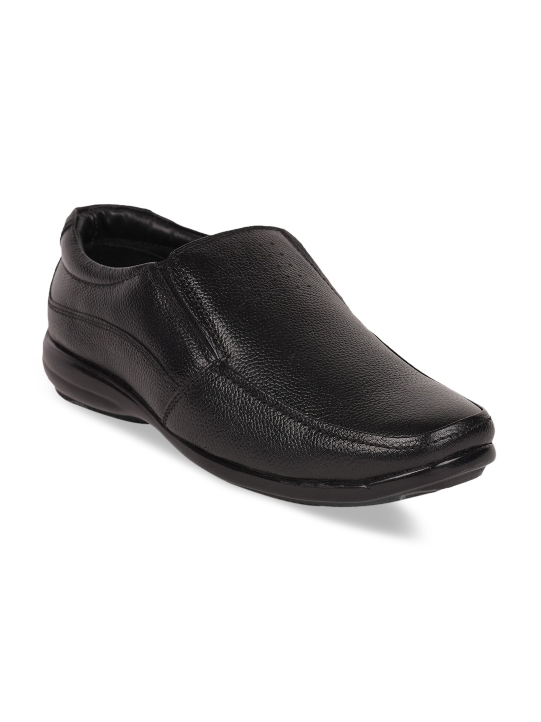 

Fortune By Liberty Men Black Formal Slip-On Shoes