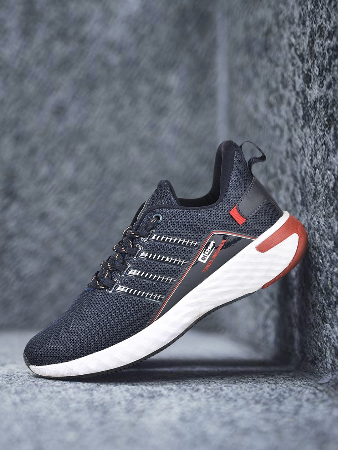 

Liberty Men Navy Blue Mesh Running Shoes