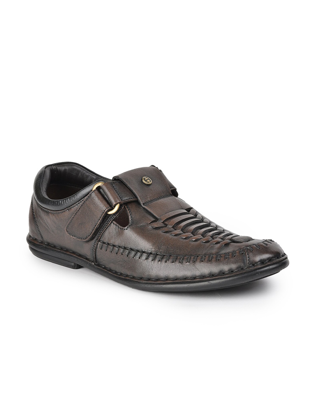 

Liberty Men Brown Leather Clogs Sandals