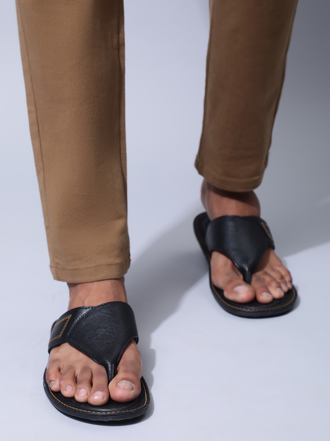 

Liberty Men Black Rubber Thong Flip-Flops