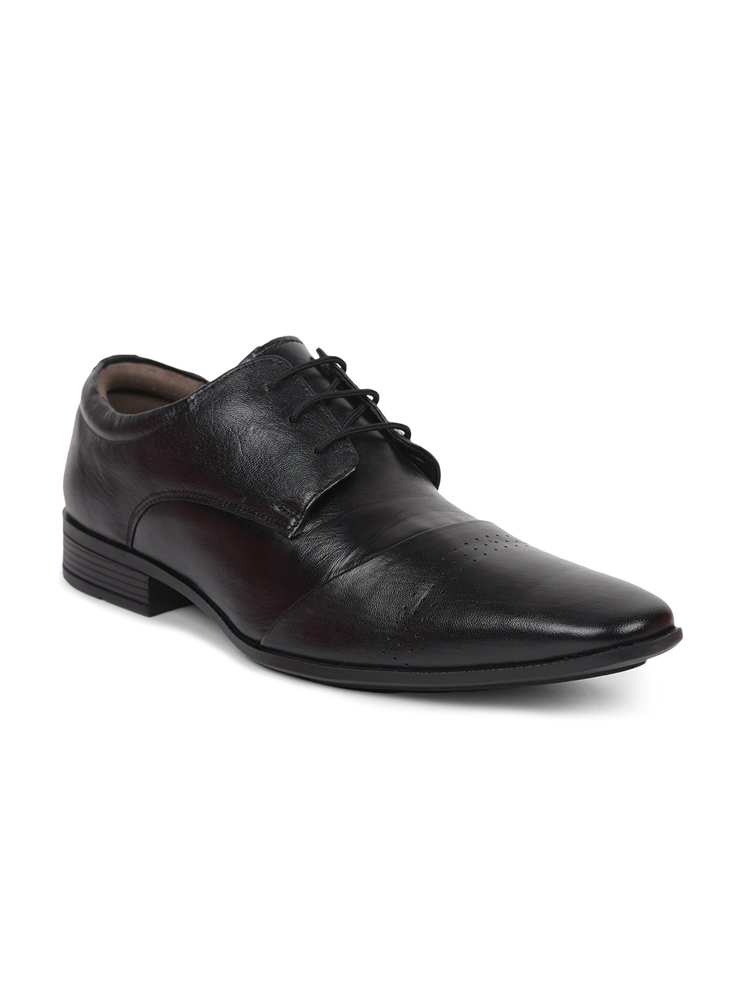 

Liberty Men Black Solid Formal Derby Shoes