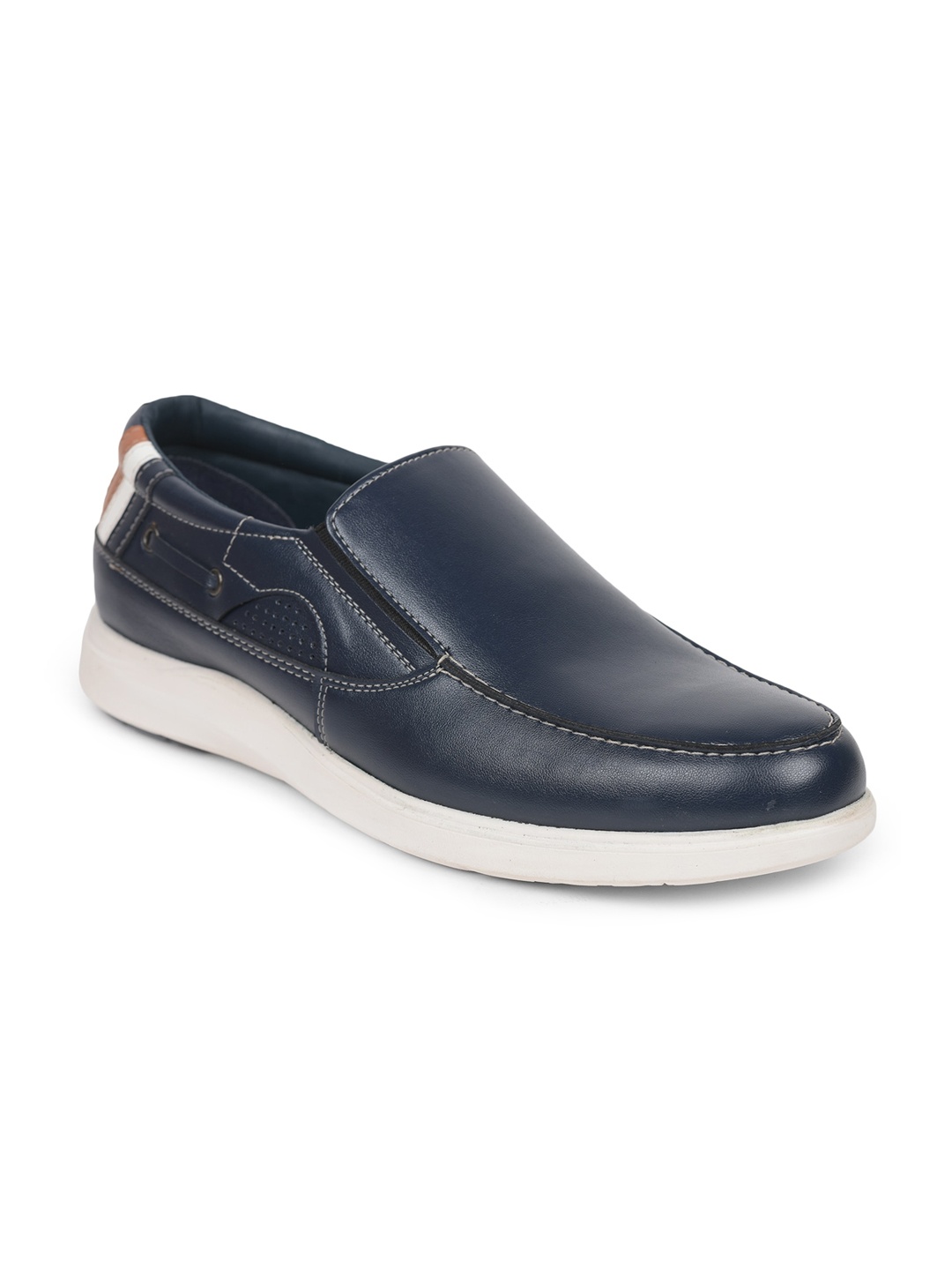 

Liberty Men Navy Blue PU Slip-On Sneakers