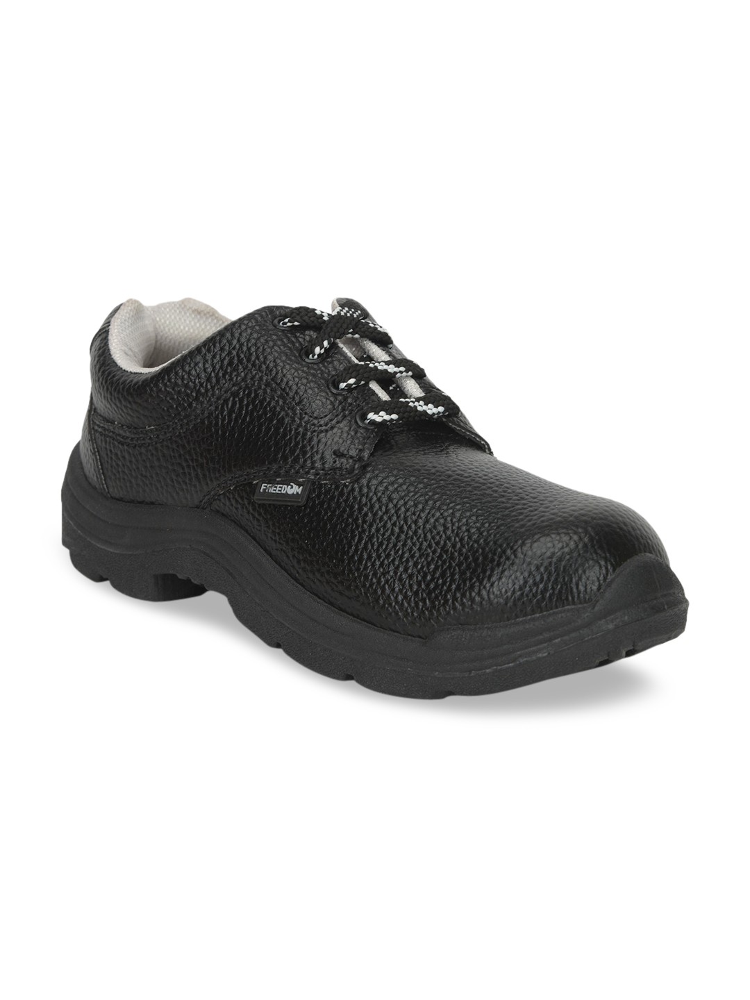 

LIBERTY Men VIJYATA-1A Solid Lace-Up Safety Shoes, Black