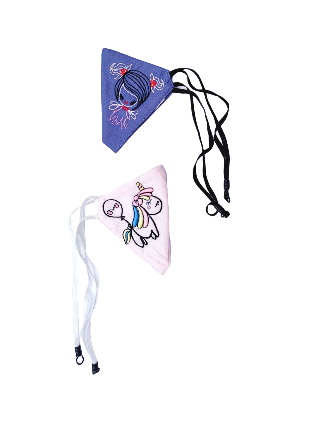 

DEEBACO Girls Purple & Pink Pack of 2 Unicorn Kid Mask